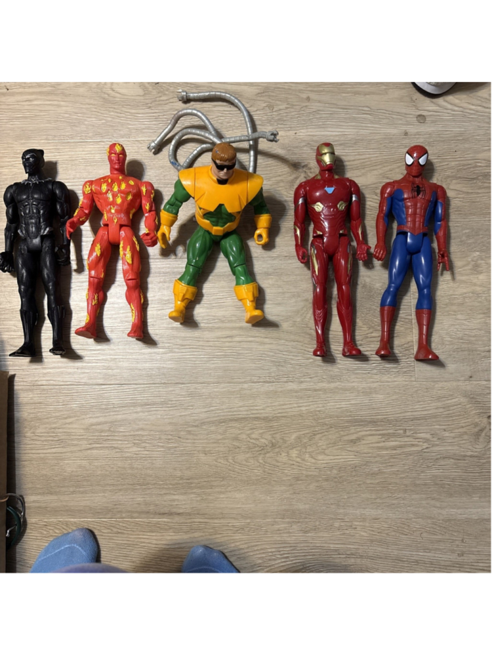 Vintage Lot Of Five 10”-12” Action Figures